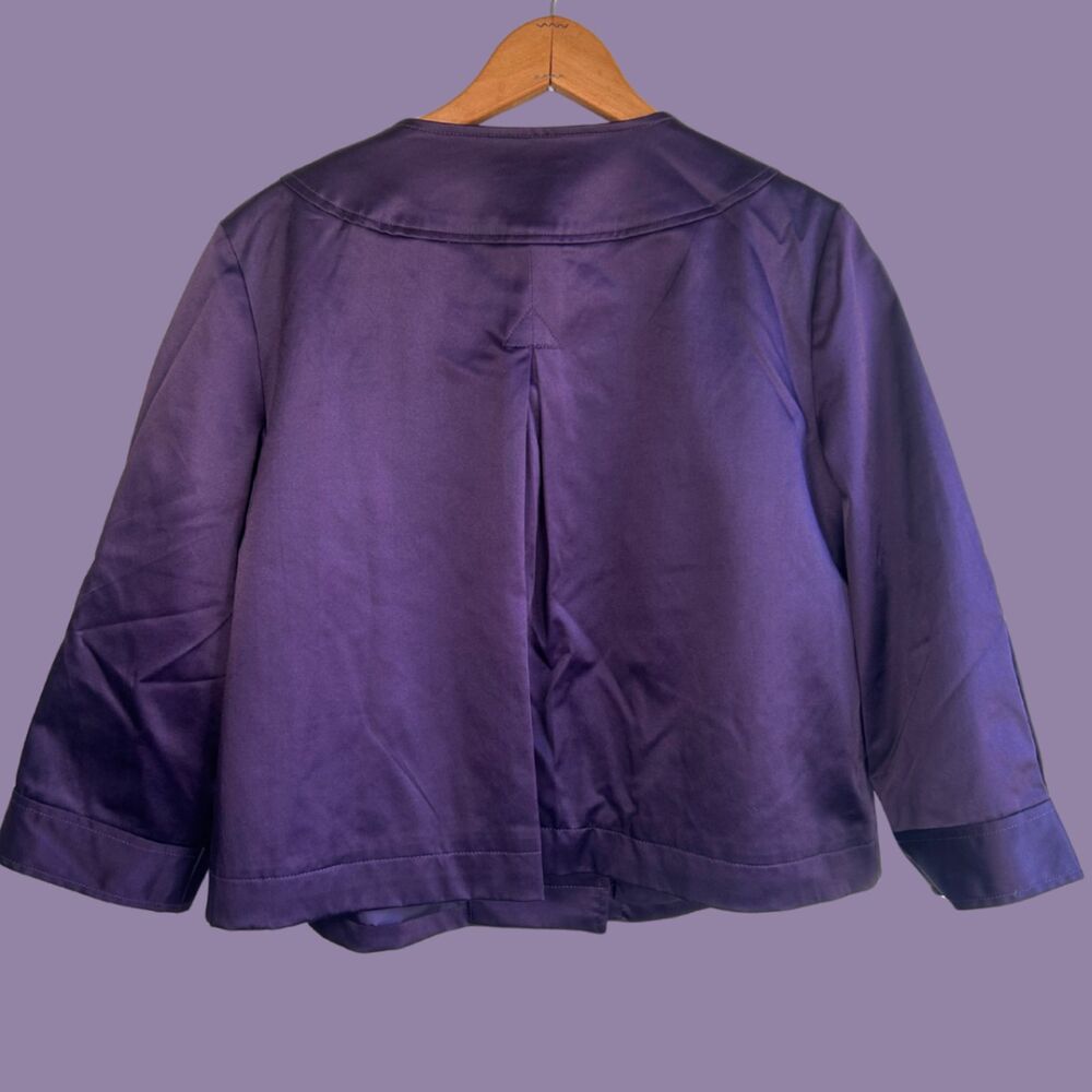 Apt. 9 3/4 Sleeve Satin 2 Button Front Jacket - image 6